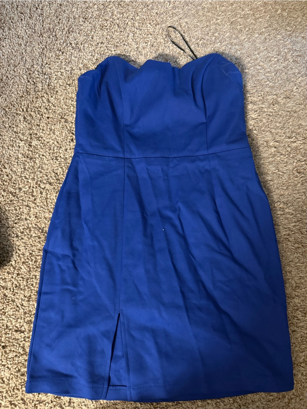 Strapless Royal Blue Mini Dress - That’s so fetch